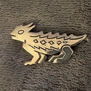 James Avery Silver Horn toad Brooch RETIRED